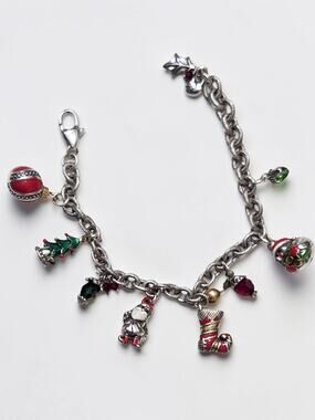 Brighton Adorable Mini Christmas Charms Bracelet 8"